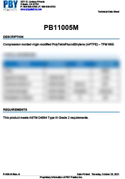 PB11005M Virgin Mod PTFE Data Sheet