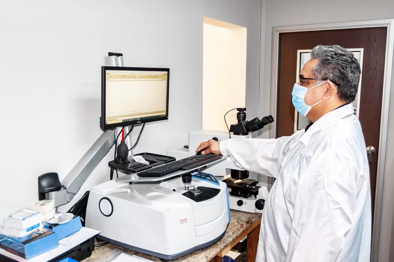 FTIR Microscope Particle Analysis