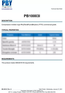 PB10003L Virgin PTFE CG.