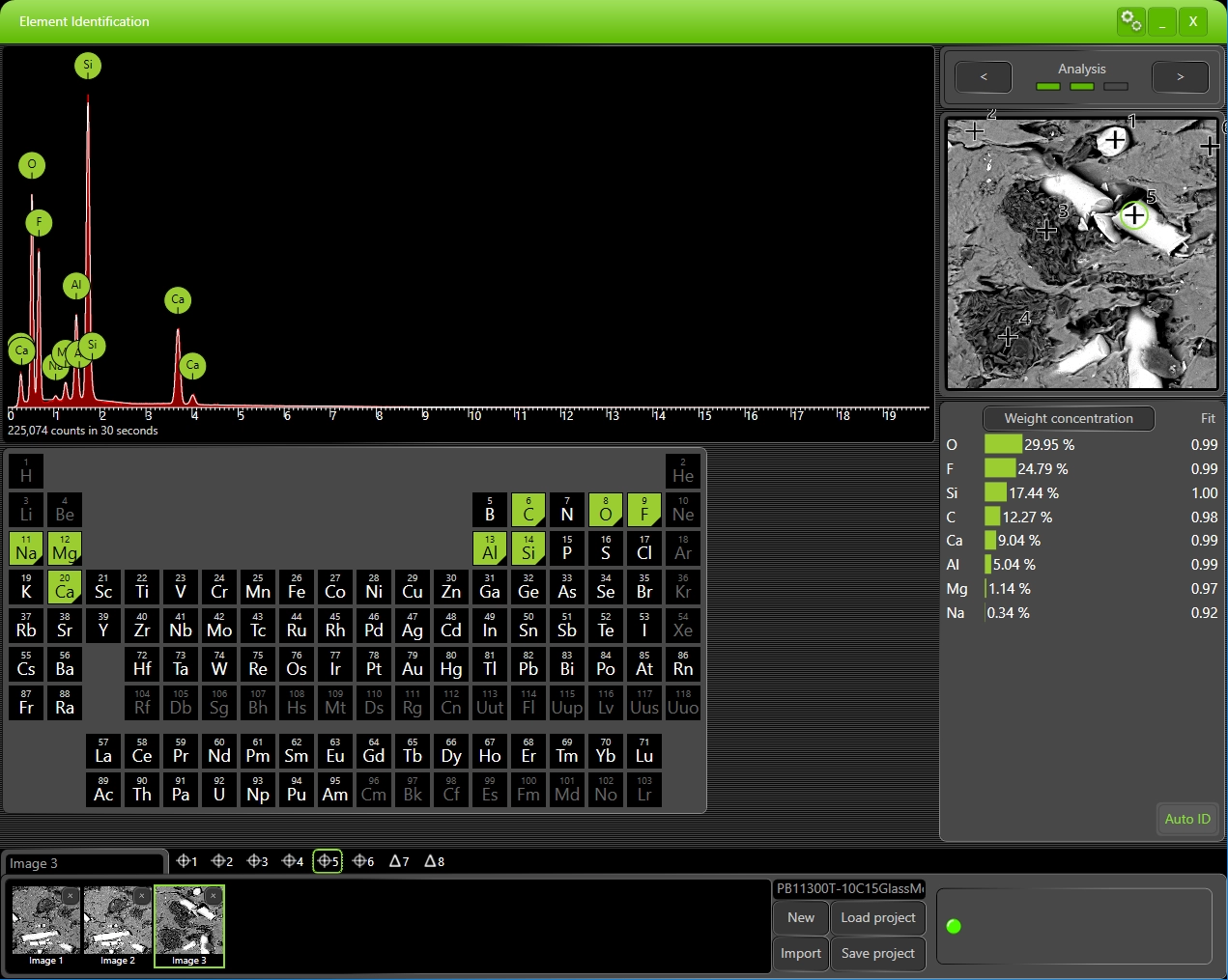 SEM and EDS Elemental Analysis