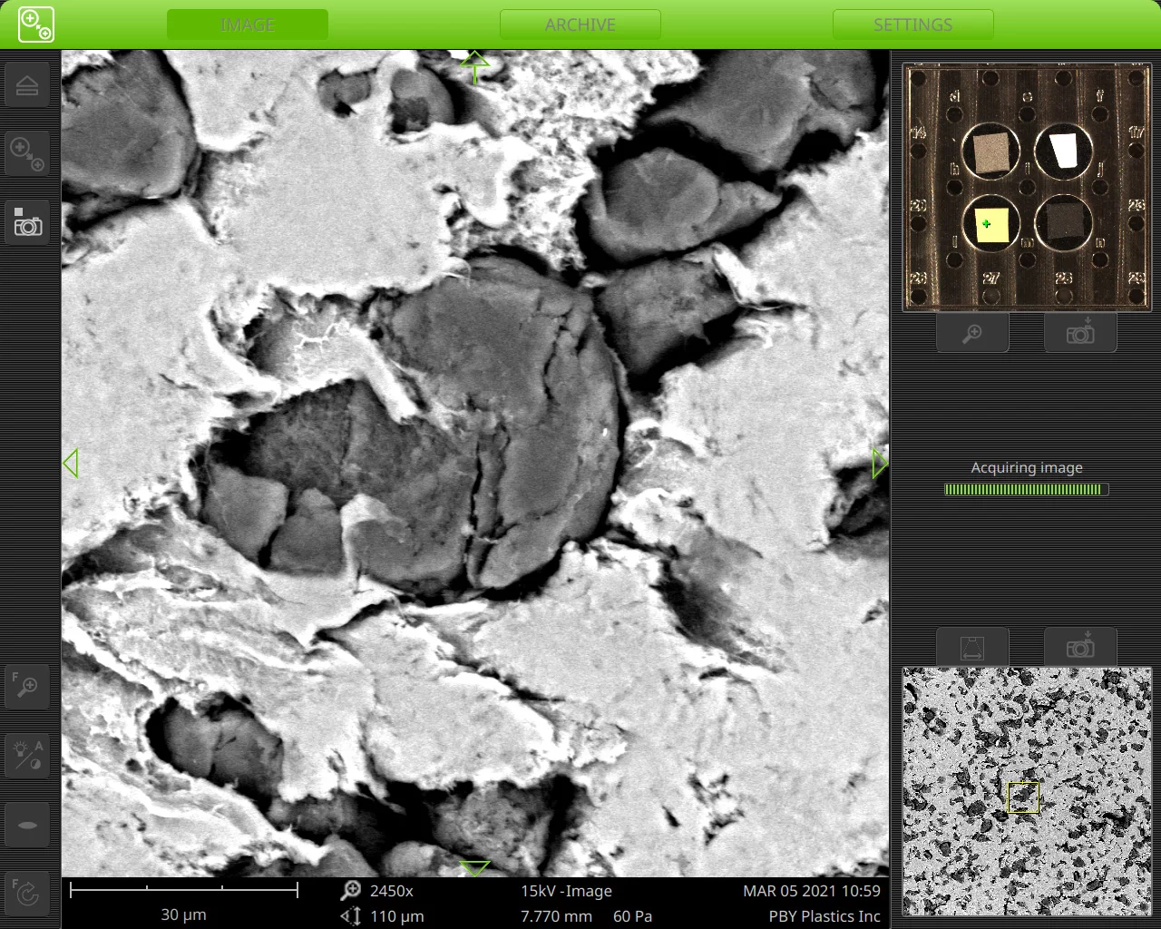 SEM and EDS Elemental Analysis